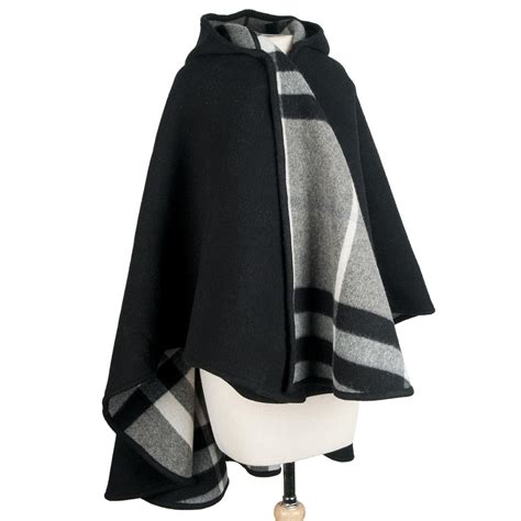 burberry hooded cape womens|vintage burberry cape.